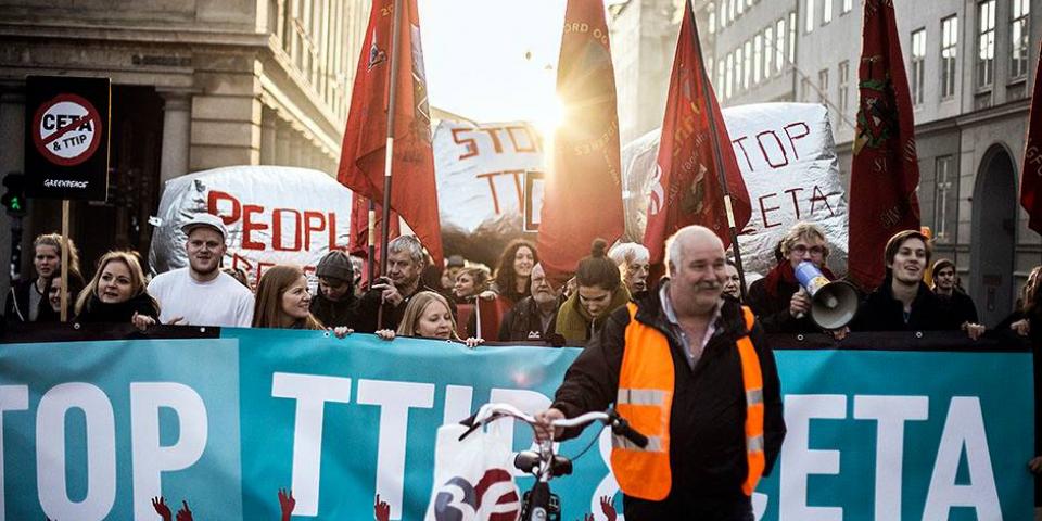 Stop CETA og TTIP demo