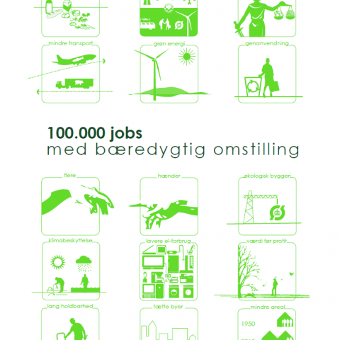 Forside til 100.000 jobs med bæredygtig omstilling