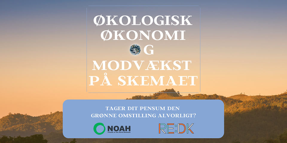 NOAH og RE:DK sætter dette efterår spot på den grønne omstilling i økonomifaget