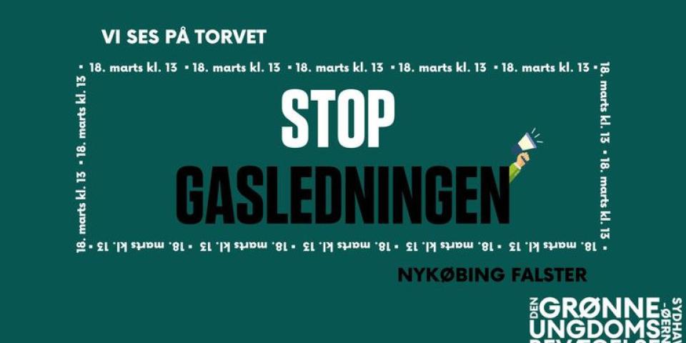 Demonstration - STOP GASLEDNINGEN